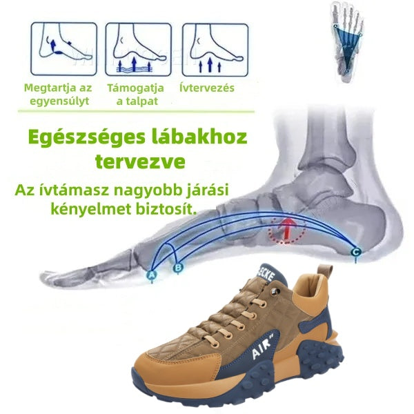 (🔥Ma 60% kedvezmény - ne maradj le!) ⏰Ergonomikus - puha és kényelmes ortopédiai hétköznapi/sportcipő (lábboltozat-támasz, járástámasz)