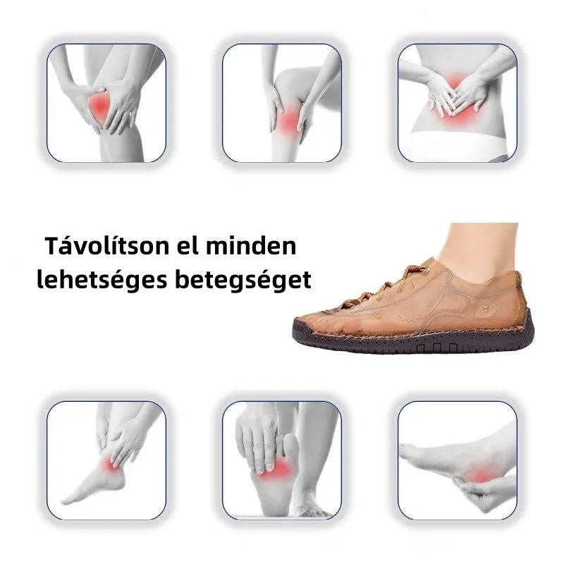 【🎁60% kedvezmény ma - ne hagyd ki】 Ergonomikus kialakítású ortopéd cipő - kiváló minőségű bőr + kézzel varrott 👞