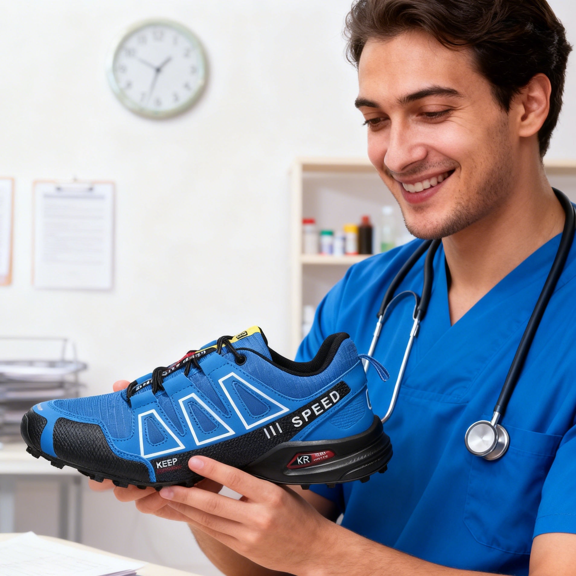 Ergonomikusan tervezett ortopéd cipő hát-, ízületi és lábfájdalmakra - unisex