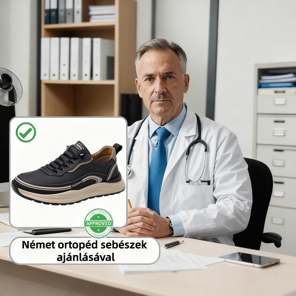 🎄Karácsonyi akció: 70% kedvezmény – ne hagyja ki! Fejlesztett ortopéd cipő, ergonómikus kialakítás – vízálló és csúszásmentes – prémium minőségű bőr + kézzel varrott 👞