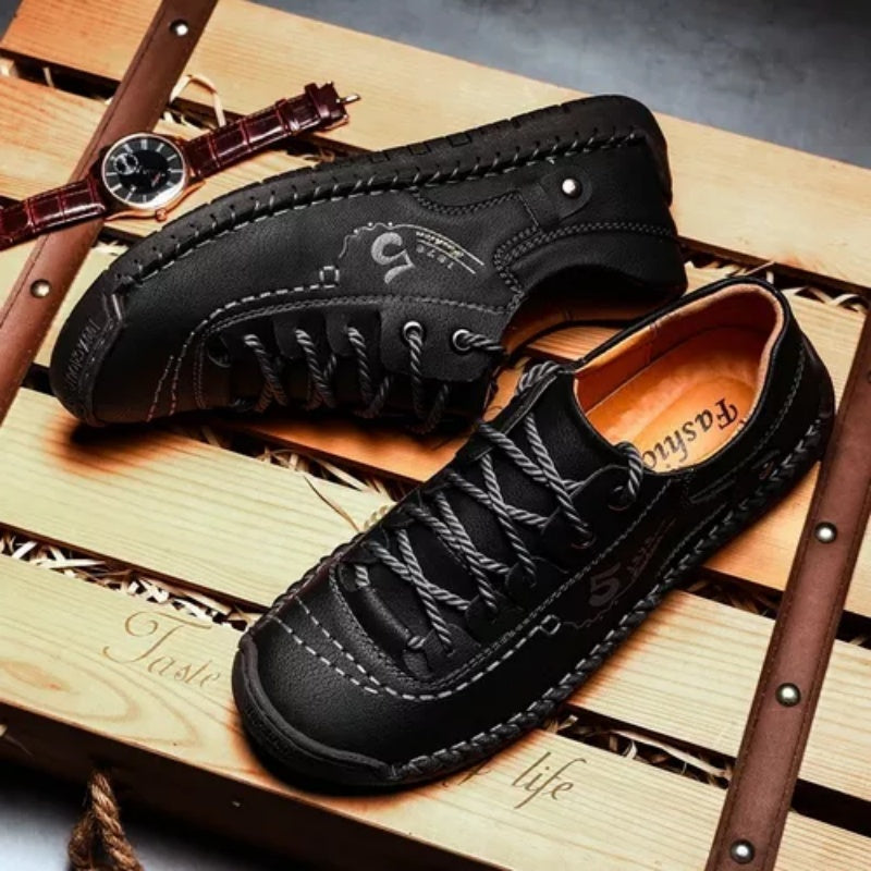 【🎁60% kedvezmény ma - ne hagyd ki】 Ergonomikus kialakítású ortopéd cipő - kiváló minőségű bőr + kézzel varrott 👞