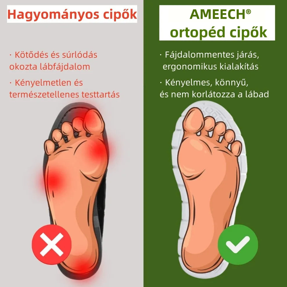 ⏰Ma 50% kedvezmény👟AMEECH® Laza cipők | A széles orrkialakítás csökkenti a talpra nehezedő nyomást