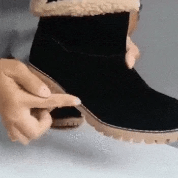 🎁[MA 40% KEDVEZMÉNY – NE HAGYJA KI] Ergonomikus kialakítású, meleg téli csizma - prémium bőr + téli polár bélés 👞