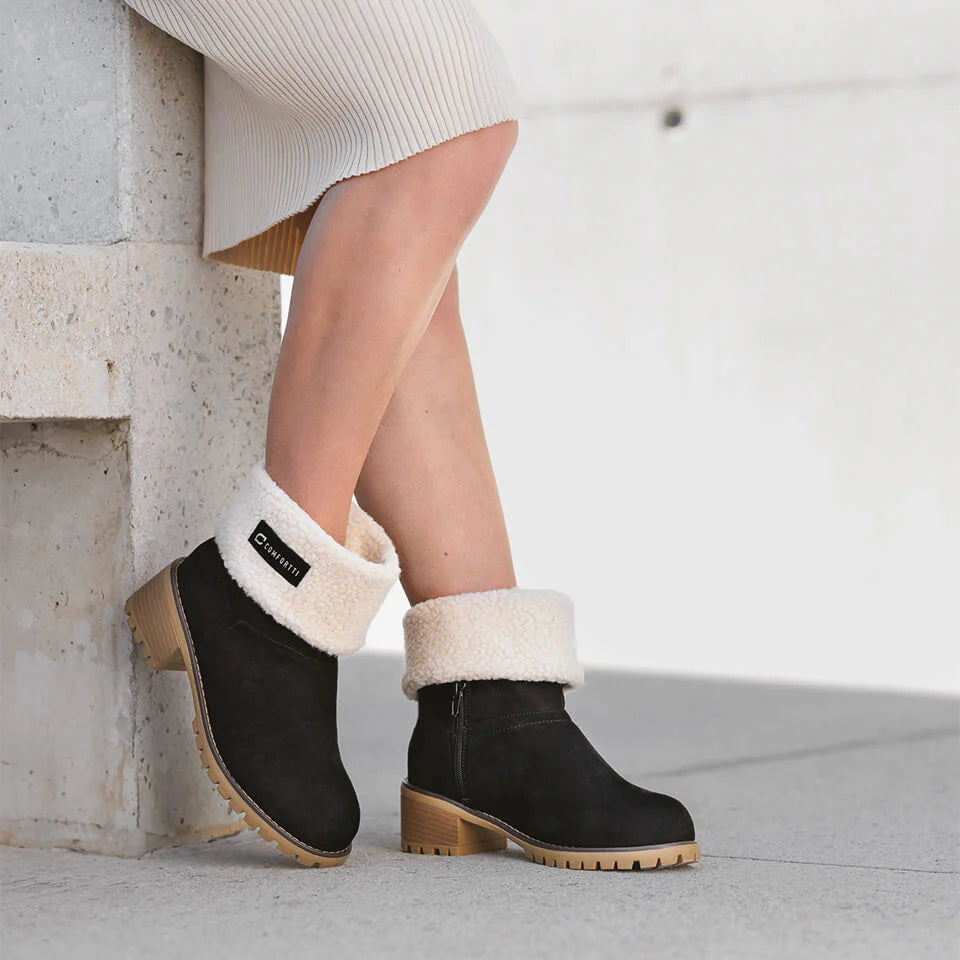 🎁[MA 40% KEDVEZMÉNY – NE HAGYJA KI] Ergonomikus kialakítású, meleg téli csizma - prémium bőr + téli polár bélés 👞