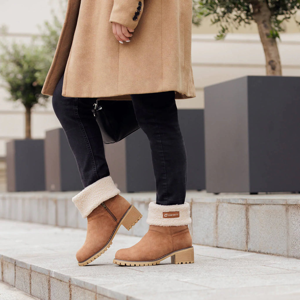 🎁[MA 40% KEDVEZMÉNY – NE HAGYJA KI] Ergonomikus kialakítású, meleg téli csizma - prémium bőr + téli polár bélés 👞