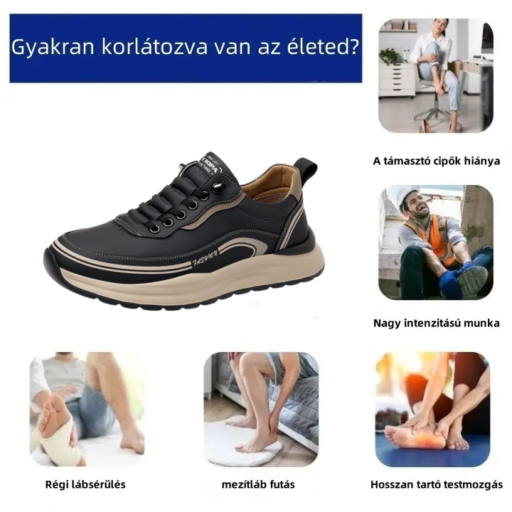 🎄Karácsonyi akció: 70% kedvezmény – ne hagyja ki! Fejlesztett ortopéd cipő, ergonómikus kialakítás – vízálló és csúszásmentes – prémium minőségű bőr + kézzel varrott 👞